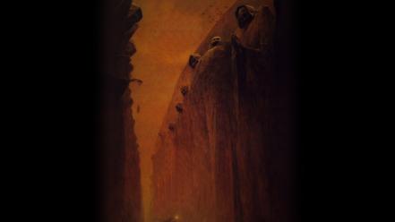 Paintings valleys statues zdzislaw beksinski wallpaper