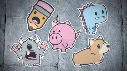 Artwork sticker blo0p wallpaper