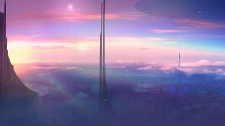 Digital art science fiction airbrushed speed painting wallpaper