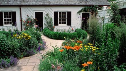 Flowers garden tennessee cottage wallpaper