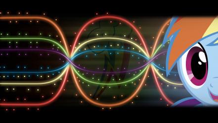 Lights my little pony rainbow dash wallpaper