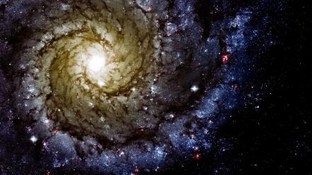 Outer space stars galaxies hubble colors wallpaper