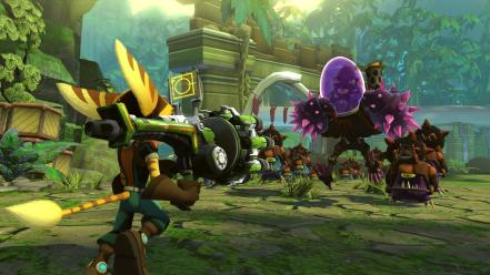 Ratchet y clank q force wallpaper