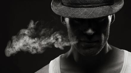Smoke men wallpaper