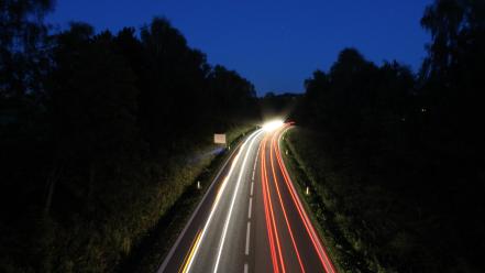 Streets night lights austria traffic wallpaper