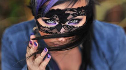 Women people disguise self portrait portraits wallpaper