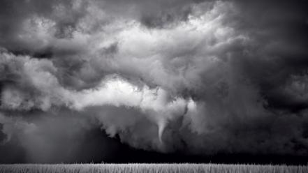 Black and white clouds nature mitch dobrowner wallpaper