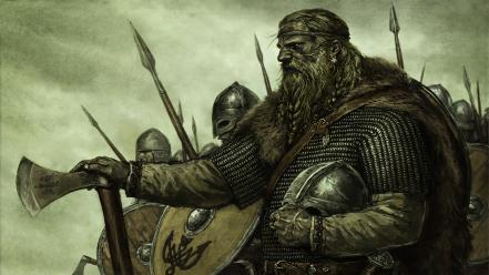 Blade mount blade warband helmets nord shields axe wallpaper