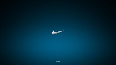 Blue nike simple just do it wallpaper