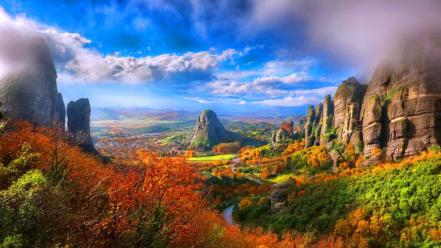 Mountains landscapes upscaled wallpaper