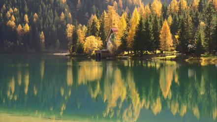 Mountains nature autumn lakes wallpaper