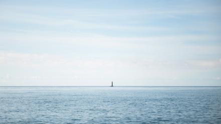 Nature minimalistic lighthouses sea wallpaper
