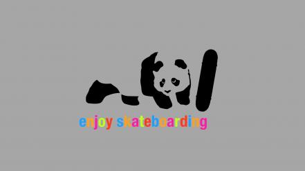 Skateboarding skateboards panda bears enjoy skate enjoi wallpaper