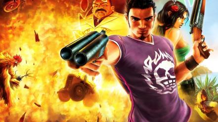 Video games weapons game total overdose wallpaper