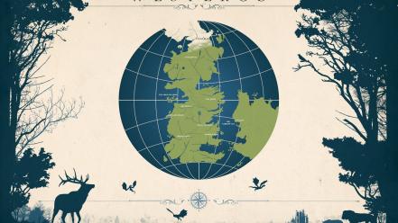 And fire game thrones westeros animals artwork wallpaper