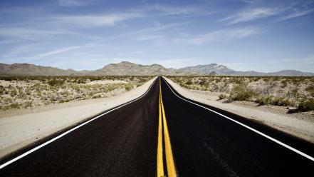 Deserts roads wallpaper