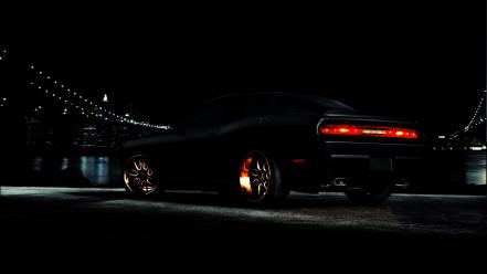 Dodge challenger srt8 black wallpaper