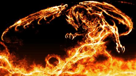 Fire dragon wallpaper