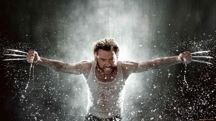 Hugh jackman the wolverine claws men movies wallpaper