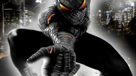 Imgur spider-man thought black galaxy wallpaper