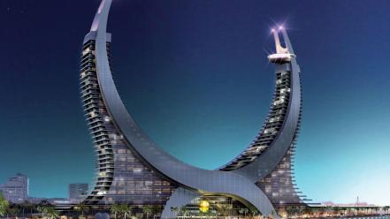 Katara lusail marina tower qatar buildings wallpaper