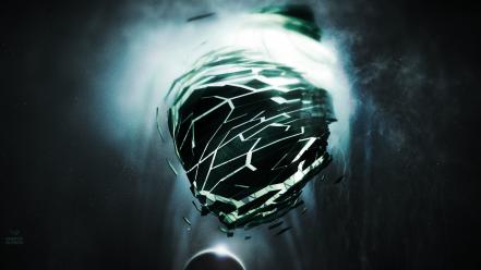 Planetary abstract artwork digital art eruption wallpaper