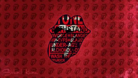 Rock band rolling stones the music tongue wallpaper