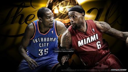 James miami heat nba oklahoma city thunder wallpaper