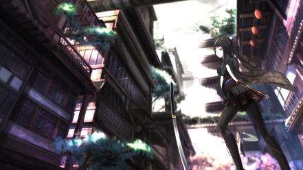 Japanese clothes kikivi black hair boots braids wallpaper