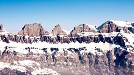 Landscapes mountains nature sky snow wallpaper