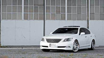 Lexus cars side view white wallpaper