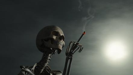 Photograph skeletons wallpaper