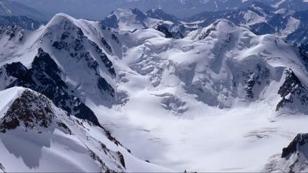 Snow mountain landscape wallpaper