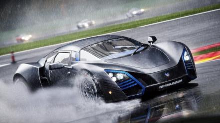 Sports car drifting wallpaper