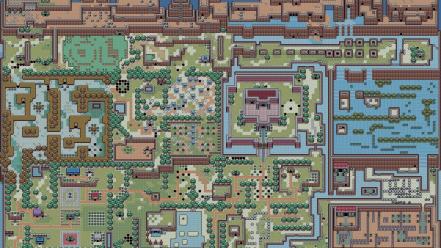 The legend of zelda maps retro games wallpaper