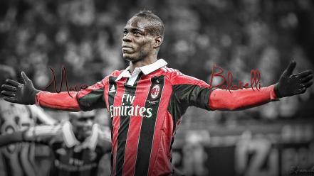 Ac milan mario balotelli football players soccer sports wallpaper