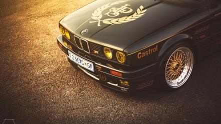 Bbs bmw e30 m3 castrol black wallpaper