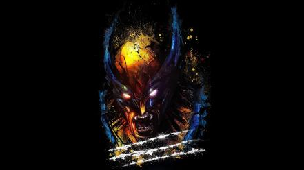 Black background comics fan art wallpaper