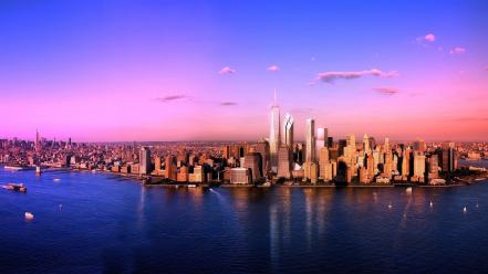 Buildings city lights cityscapes skyscrapers wallpaper