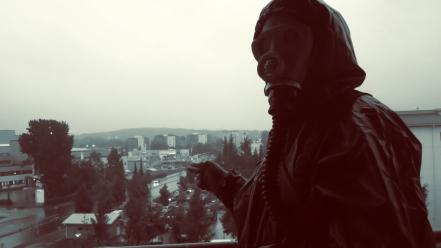 Chernobyl nuclear union apocalyptic gas masks wallpaper