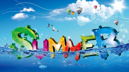 Cool summer background wallpaper