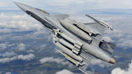 Jas-39 gripen saab aircraft wallpaper