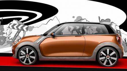 Mini cars design static vision wallpaper