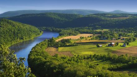 Pennsylvania fields forests grass green wallpaper