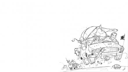 Road trip top gear jolly jack sketches wallpaper