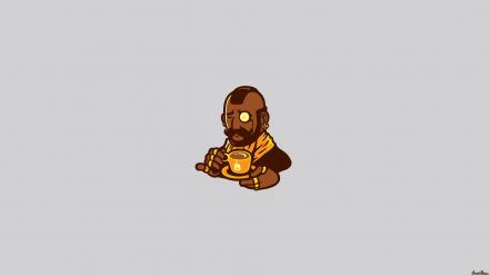 A-team mr. t threadless cartoons classy wallpaper