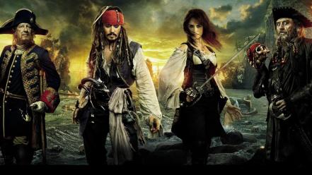 Barbossa jack sparrow geoffrey rush ian mcshane wallpaper