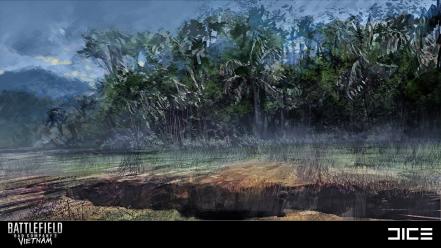Battlefield 2 artwork 2: vietnam concept art wallpaper