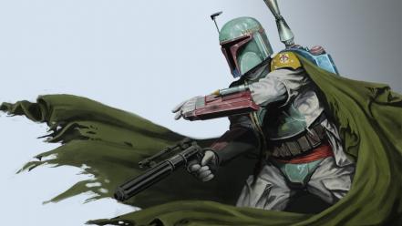 Boba fett star wars artwork wallpaper