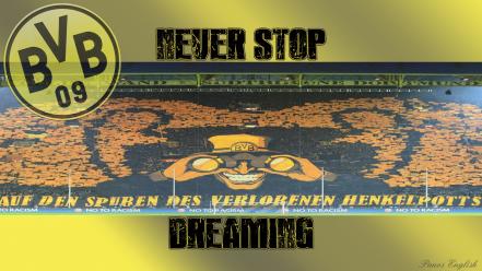 Bvb bvb09 bundesliga dreaming football logos wallpaper
